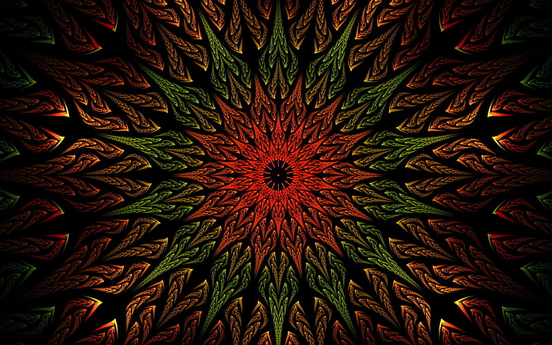Download Colorful Vortex Mandala Art Creative Abstract Vortex 3d Art Vortex Fractals Hd Wallpaper Peakpx