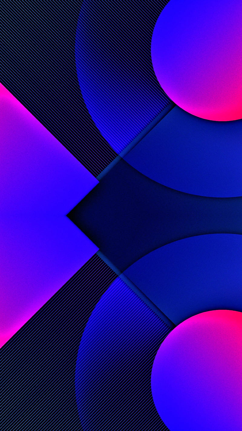Material design 711 abstract, amoled, android, blue, geometric material design, modern, pink, HD phone wallpaper