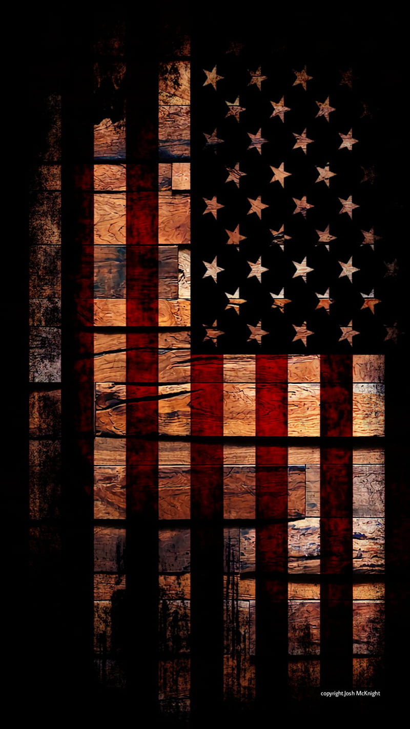 American Flag, america, merica, wood, HD phone wallpaper