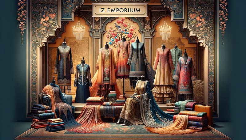 Elegance Unveiled: The Fusion of Tradition and Modernity at IZ Emporium, Casual Outfits, Formal Wear, Pakistani Fashion, IZ Emporium, Elegant Dresses, HD wallpaper