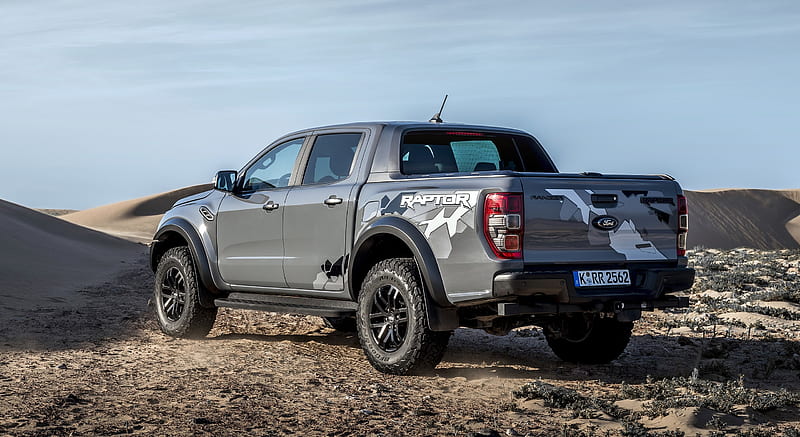 2019 Ford Ranger Raptor (Color: Conquer Grey) - Rear Three-Quarter , car, HD wallpaper