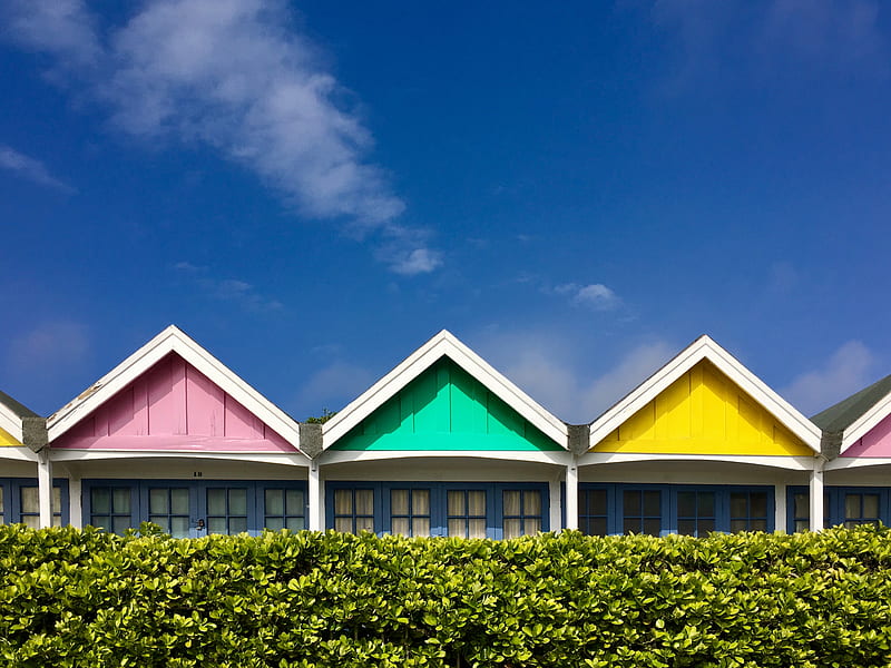 houses, buildings, colorful, HD wallpaper