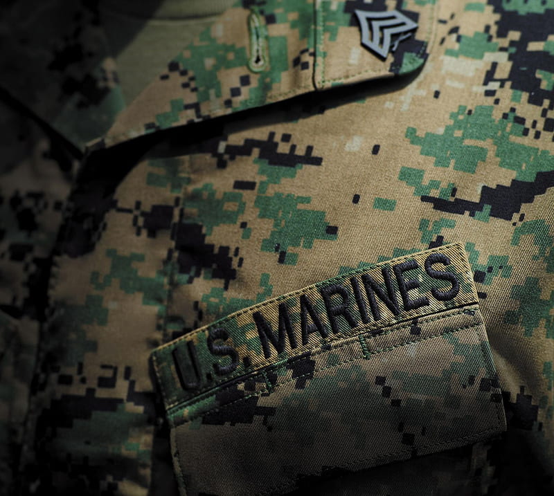 Marines Uniform, army, camouflage, marines, uniform, usa, guerra, military, HD wallpaper