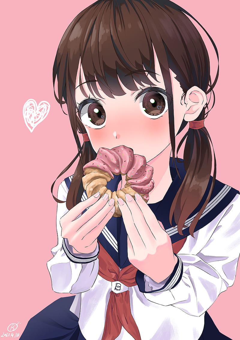 Cute Anime Donut Art