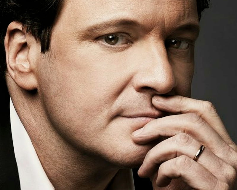 Colin Firth, hand, face, man, actor, HD wallpaper