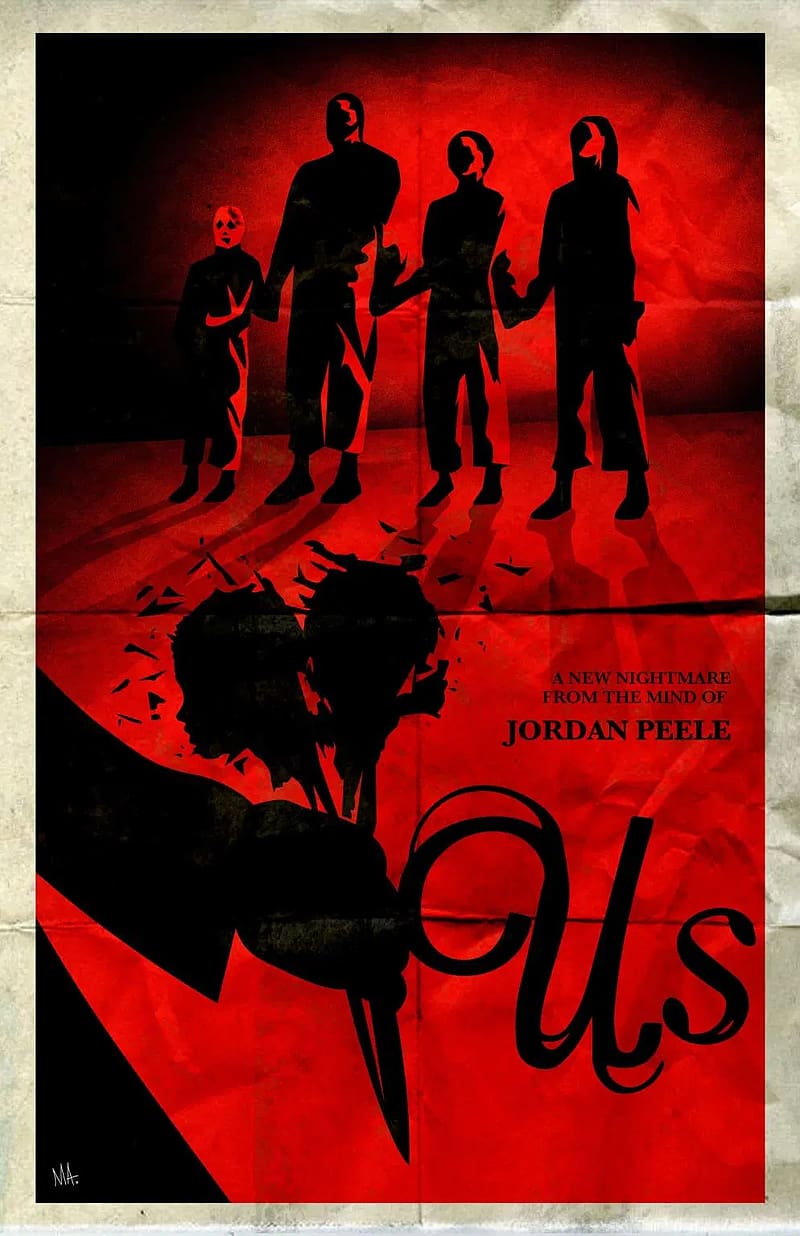 Us Fan Art: Best Posters for Jordan Peele's Horror Movie. Movie artwork, Horror movies scariest, Horror movie posters, HD phone wallpaper