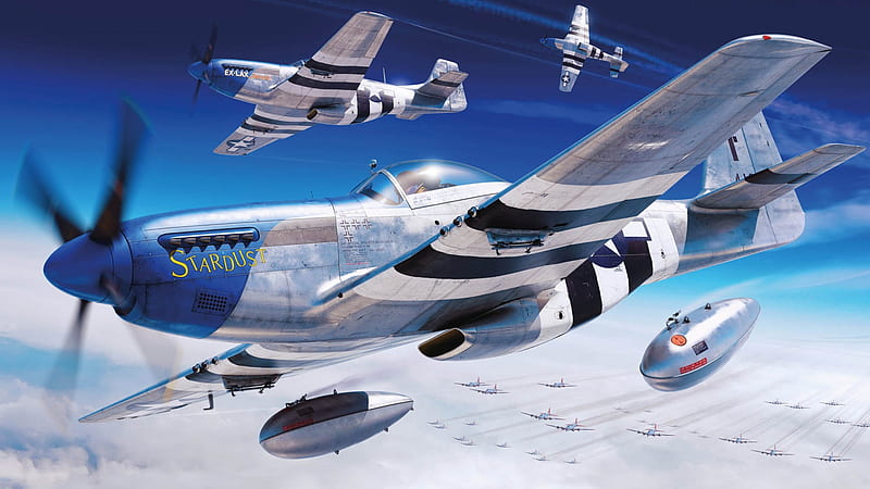 Military Aircraft, North American P-51 Mustang, Aircraft, Warplane, HD wallpaper