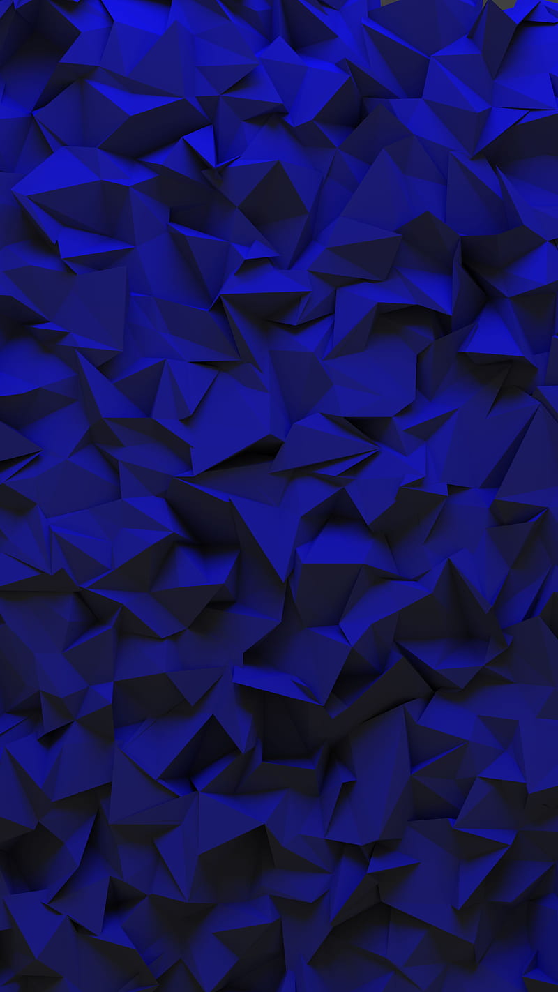 triangles, volume, fragments, 3d, HD phone wallpaper