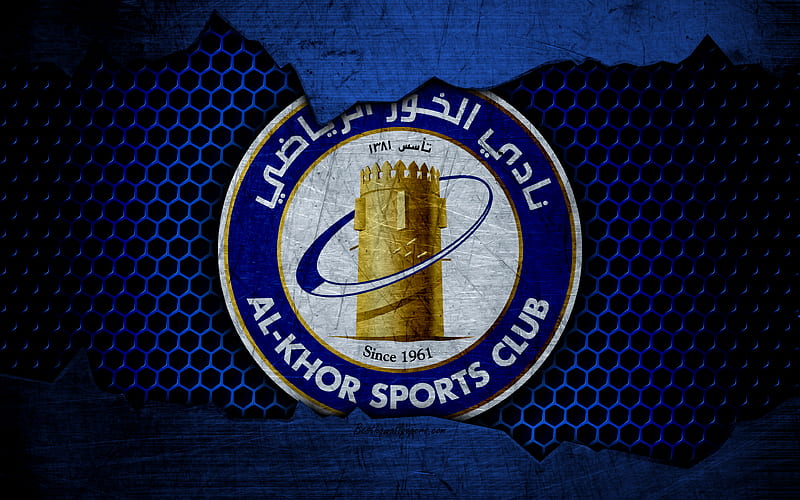 Al-Khor logo, Qatar Stars League, soccer, football club, Qatar, Doha, grunge, metal texture, Al-Khor FC, HD wallpaper