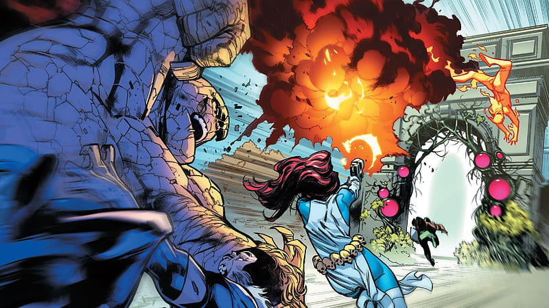 X-Men, Fantastic Four , Human Torch (Marvel Comics) , Mystique (Marvel Comics) , Thing (Marvel Comics), HD wallpaper