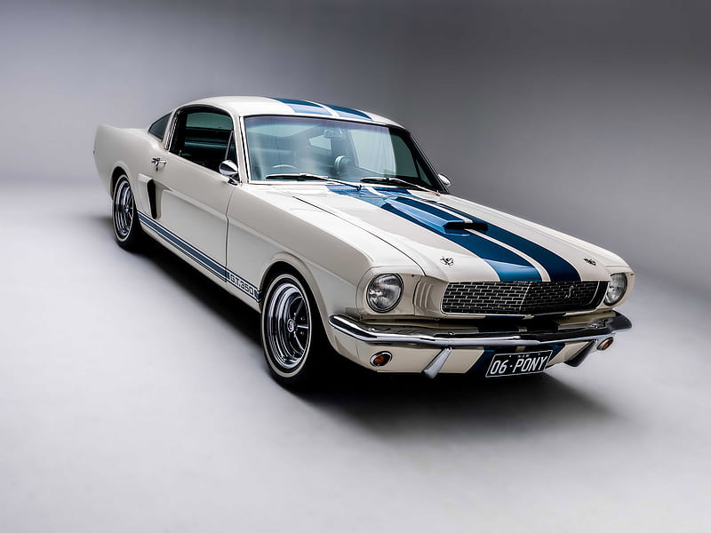 1966 Ford Shelby Mustang GT350, 1st Gen, Coupe, V8, car, HD wallpaper