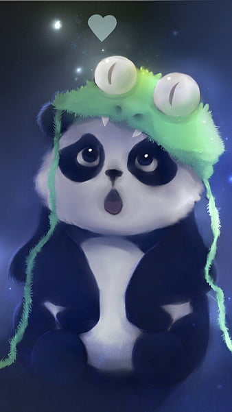 Cute Panda, cute panda, art, animation, nature, animal, HD mobile wallpaper