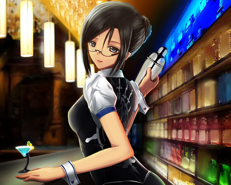 aesthetic profile picture anime ghibli, girl, bartender | OpenArt-demhanvico.com.vn