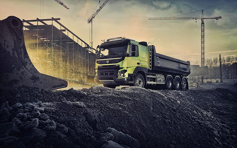 Volvo FMX 540 R, 2019 trucks, construction vehicles, 2019 Volvo FMX, special equipment, Volvo, HD wallpaper