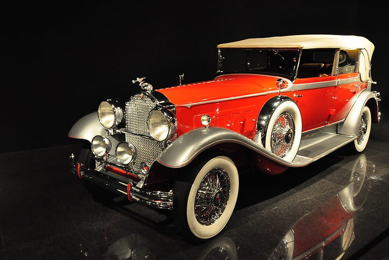 1931 Packard Deluxe Eight, red, eight, packard, 1931, deluxe, antique, 8, automobile, car, HD wallpaper