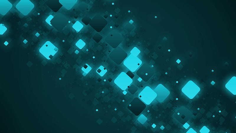 Square Turquoise Composition Turquoise, HD wallpaper