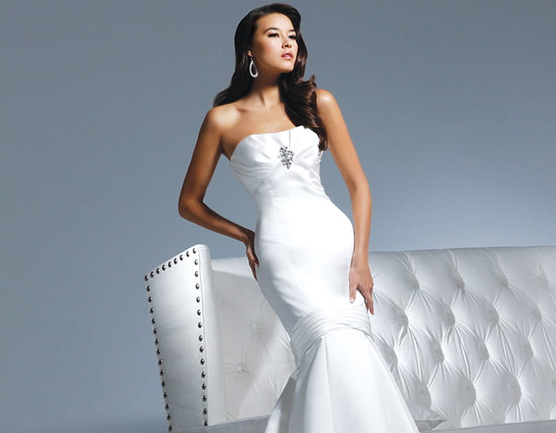 Elegant Bride, brunette, model, bride, woman, elegant, HD wallpaper Elegant Bride, brunette, model, bride, woman, elegant, HD wallpaper