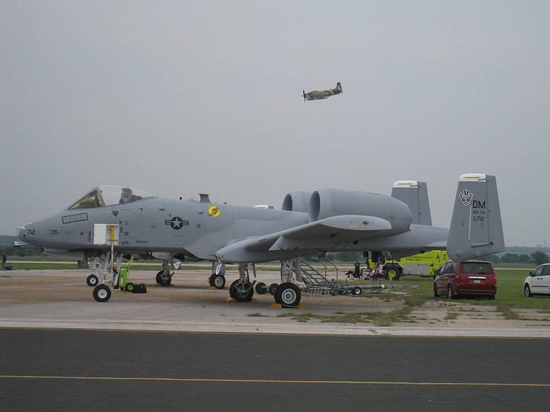 A-10 Thunderbolt - Airshow 21, a-10, thunderbolt, tank buster, warthog, HD wallpaper
