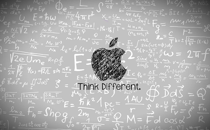Think Different, apple, physics, bonito, abstract, HD wallpaper