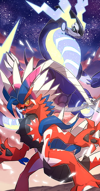 Koraidon vs. Miraidon Pokemon Scarlet Violet 4K Wallpaper iPhone