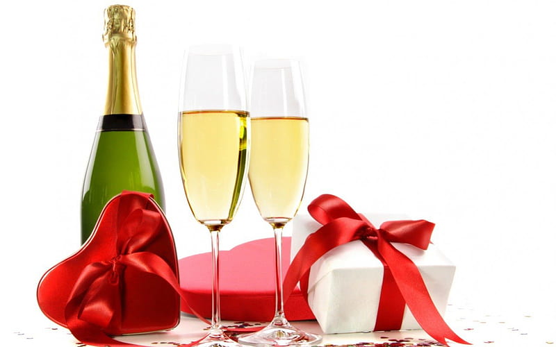 Champagne, luxury article, graphy, gift, HD wallpaper