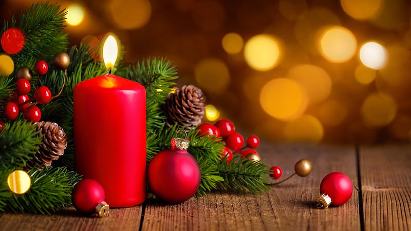 Christmas decoration, candle, christmas, light, flame, arrangement ...