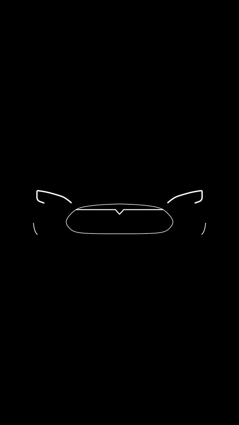 Download wallpaper 800x1420 tesla model s tesla car red headlights  iphone se5s5c5 for parallax hd background