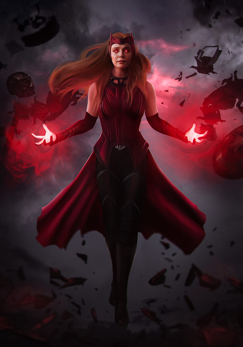 Scarlet Witch Full Power Mode, HD phone wallpaper