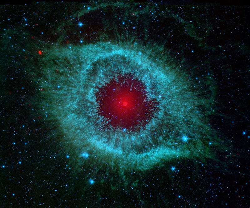 Helix Nebula & Stars, HD wallpaper