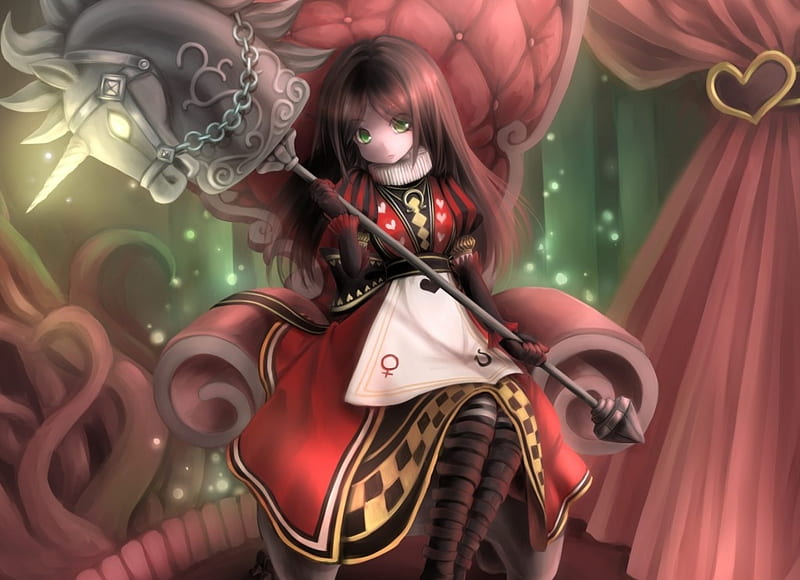 Anime Alice In Wonderland Queen Of Hearts HD Png Download  Transparent  Png Image  PNGitem