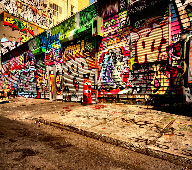 3D Street Graffiti, 2160x1920, HD wallpaper