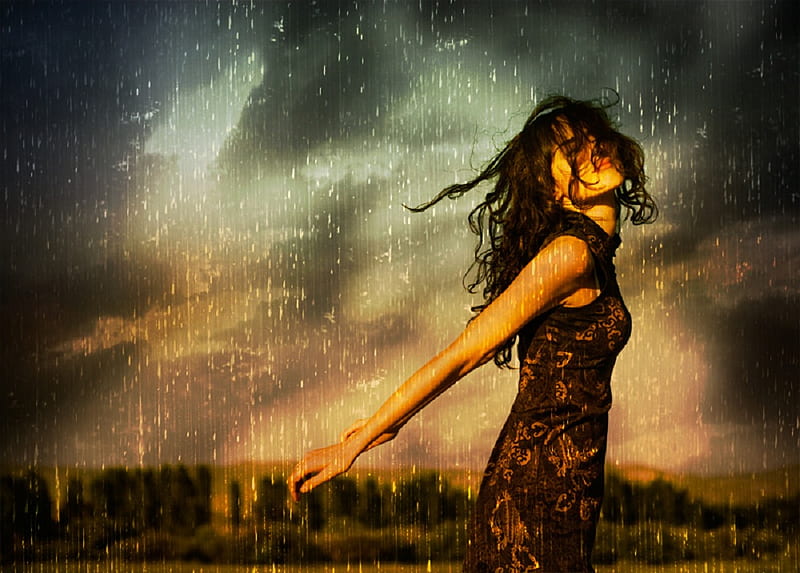 Rainy Day, graphy, girl, breeze, beauty, nature, bonito, rain, woman, HD  wallpaper | Peakpx