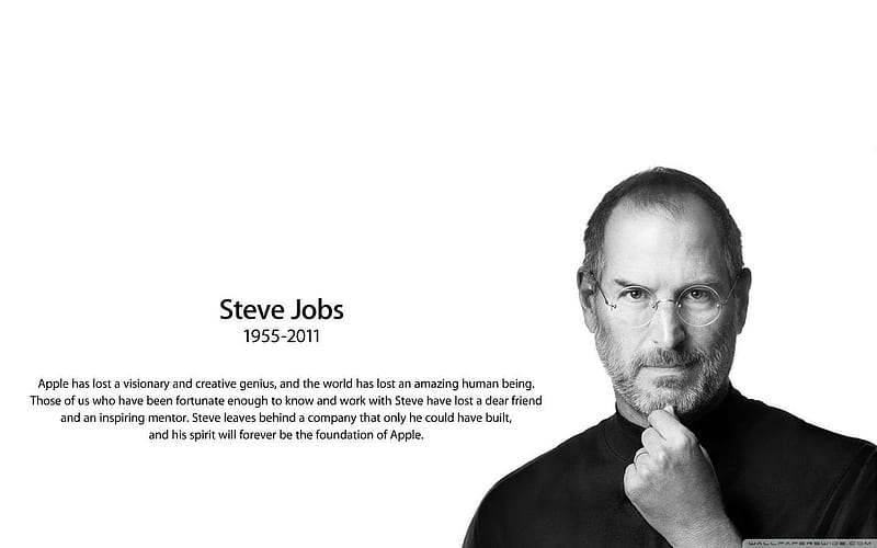 Steve Jobs -think different apple mac, HD wallpaper