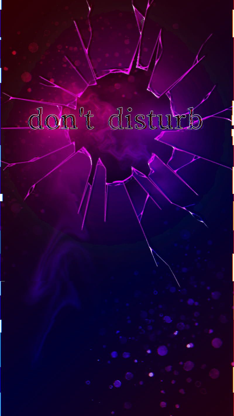 Don't disturb, 3d, Broken glass, Don't touch, Don't touch my Phone, Evil, Glass, Glitch, Screen, Text, HD phone wallpaper