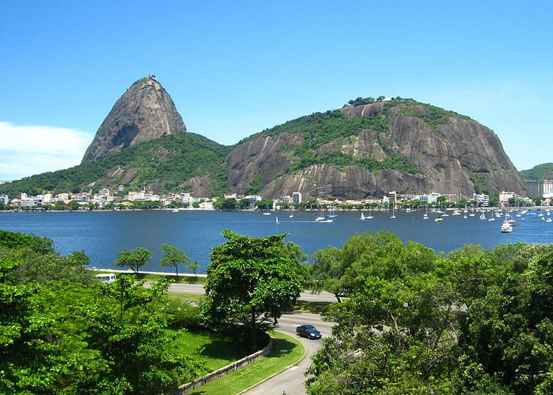 Sugar Loaf, Rio de Janeiro, Brazil, wonderful, brazil, pao de acucar, bonito, wonders, mountains, brazil, sugar loaf, bay, rio, HD wallpaper
