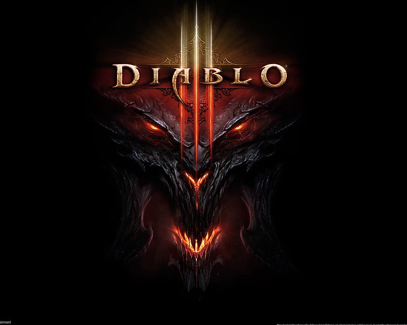 Diablo 3 Logo, diablo 3, pc games, HD wallpaper