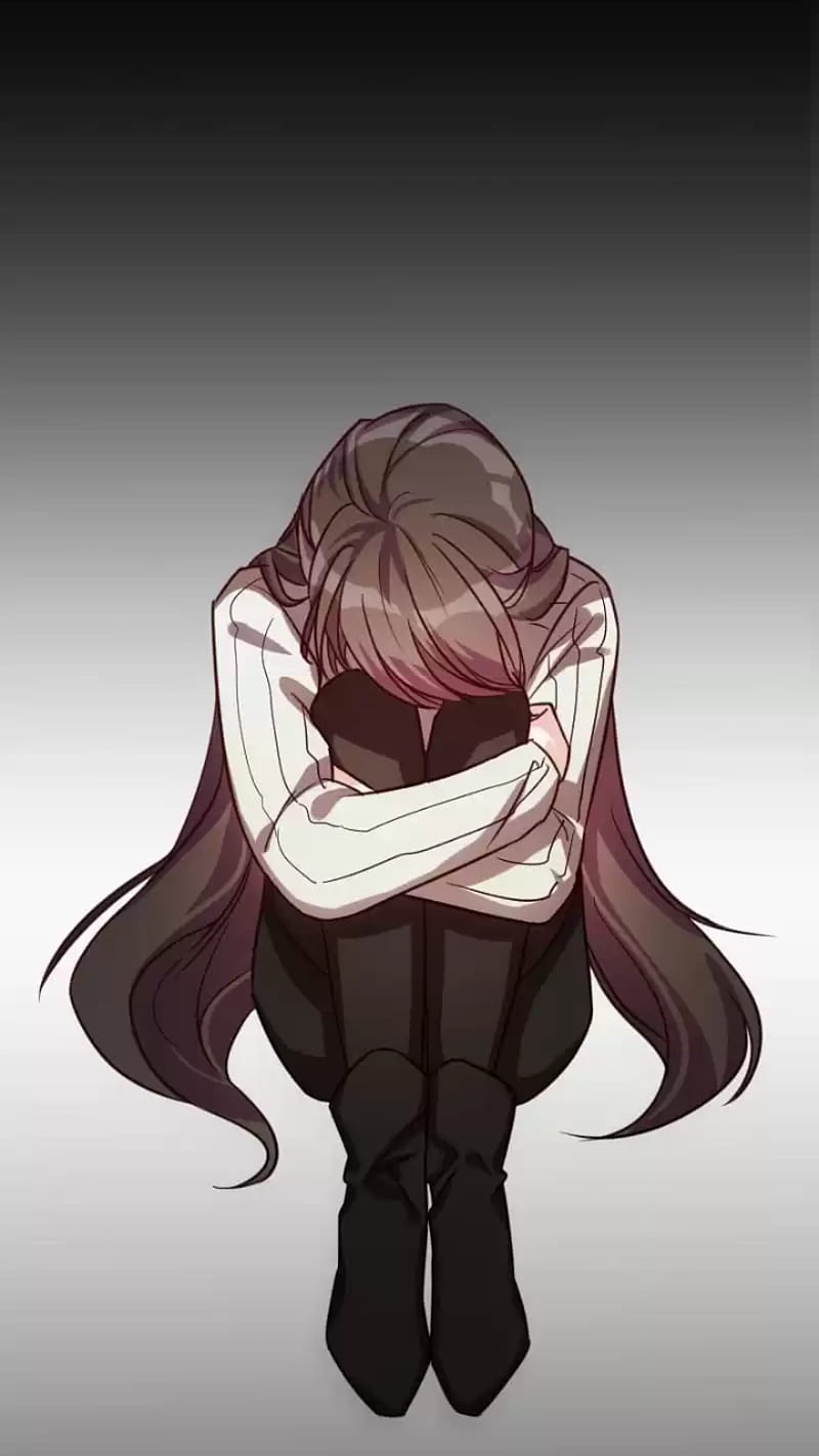 Sad anime girl, HD phone wallpaper | Peakpx