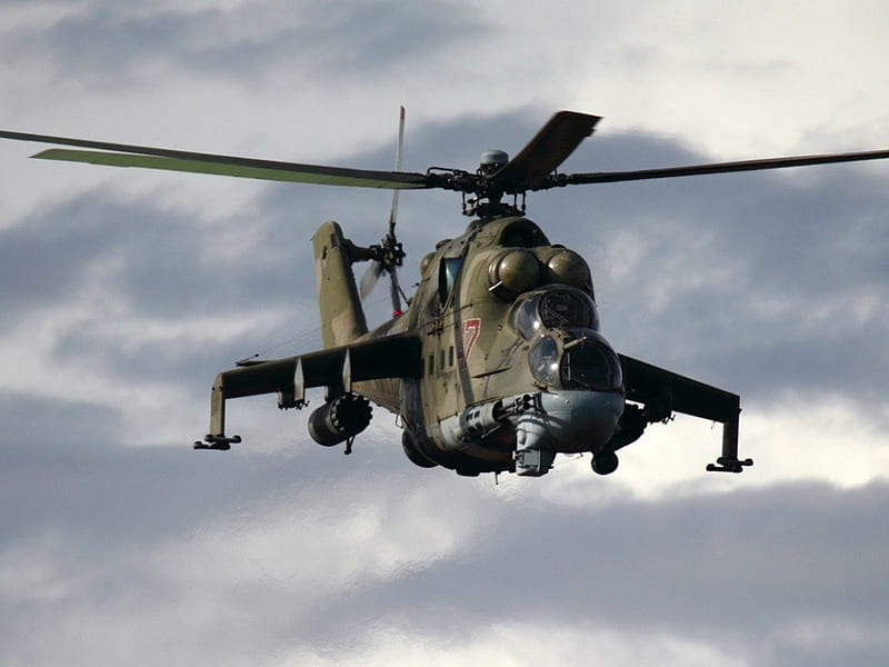 MI 24 Helicopter, hunt, aircraft, thrill, helicopter, HD wallpaper