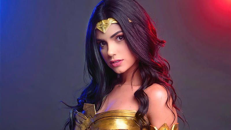Wonder Woman Cosplay Girl , wonder-woman, superheroes, cosplay, HD wallpaper