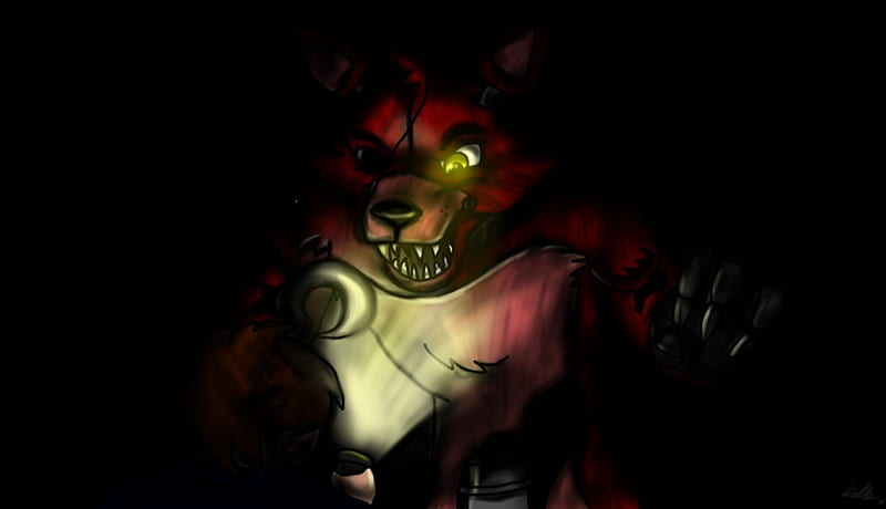 Download Fnaf Scary Nightmare Foxy Wallpaper