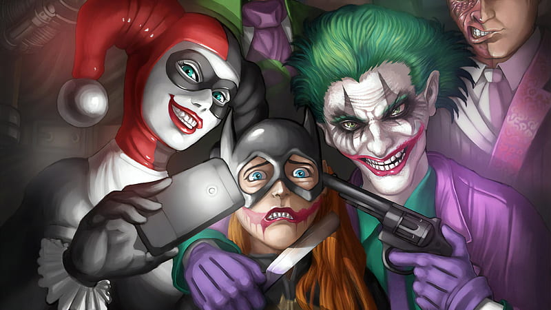 Batwoman Hostage, batwoman, superheroes, artwork, artist, digital-art, , joker, HD wallpaper