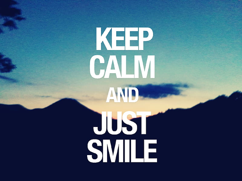 Smile, inspiration, keep calm, life, love, quote, quotes, relax, take it easy, HD wallpaper