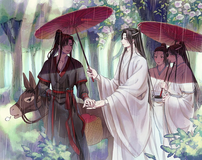 Mobile wallpaper: Anime, Lan Zhan, Wei Ying, Lan Wangji, Wei Wuxian, Mo Dao  Zu Shi, Lan Sizhui, 1013562 download the picture for free.