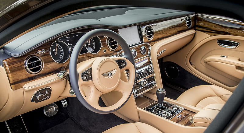 2017 Bentley Mulsanne (Color: Arabica) - Interior , car, HD wallpaper