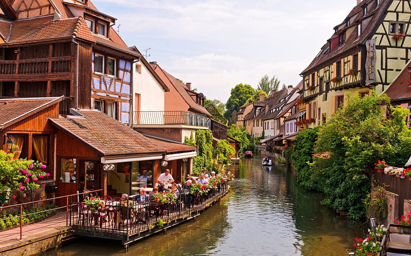Colmar - Alsace, France, architecture, france, buildings, colmar, alsace, HD wallpaper