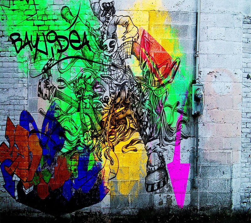 Wall Graffiti, 2014, colorful, cool, design new, nice, view, HD wallpaper