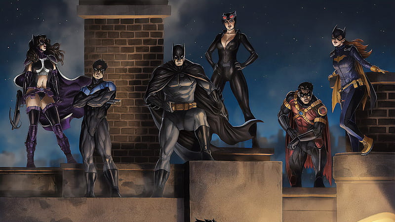 Bat Family 4k superheroes wallpapers robin wallpapers red hood wallpapers  nightwing wallpapers hdwallpapers digi  Bat family Batman and  superman Nightwing