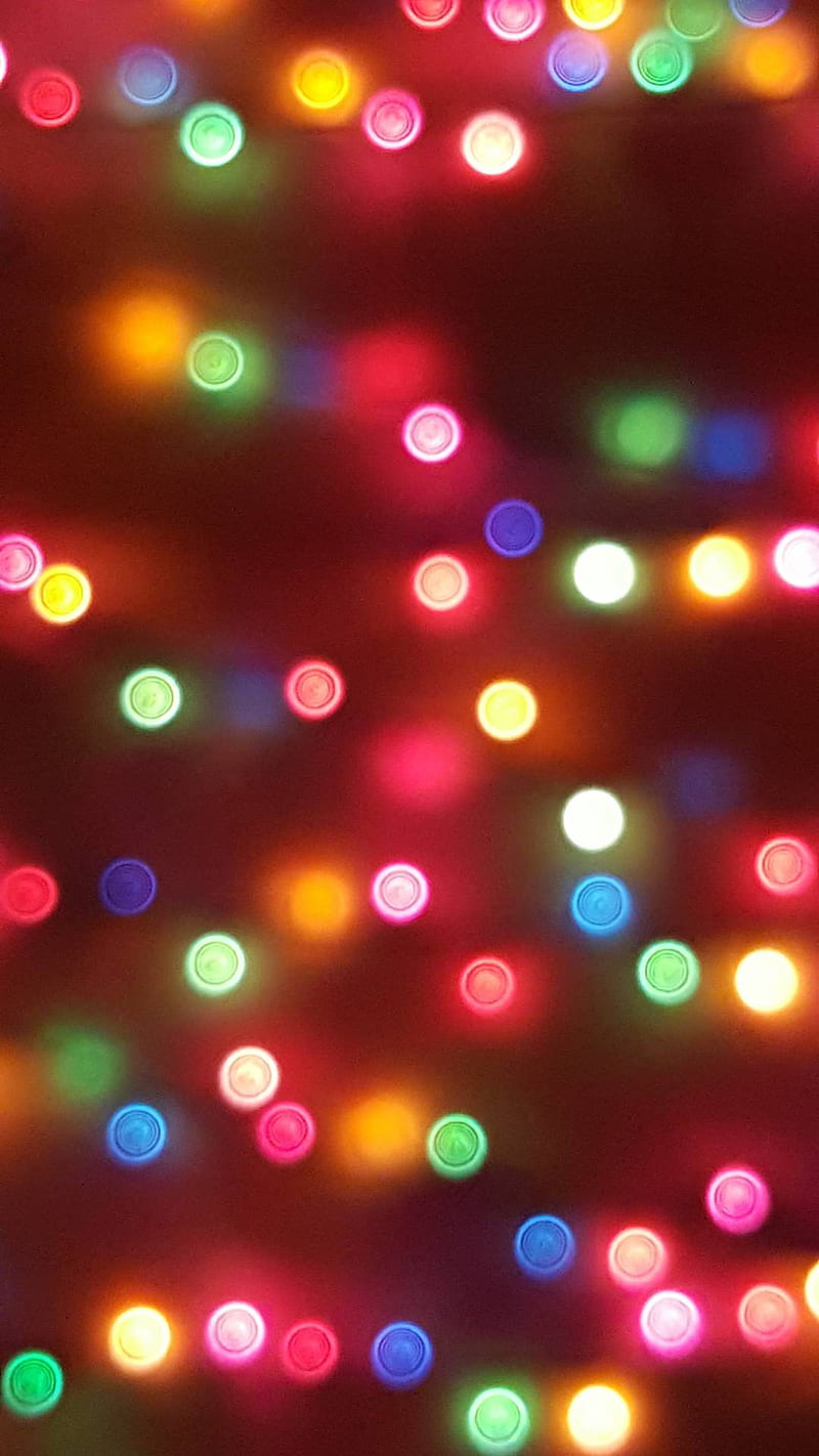 Blurred Lights, blur, blurry, bright, christmas, christmas lights, colorful, HD phone wallpaper