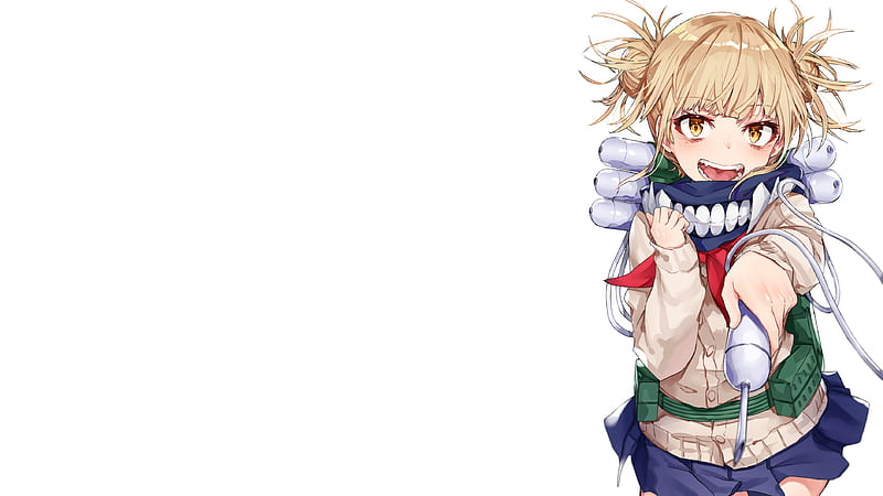 toga himiko, My hell Akademia, blonde, scarf, smiling, Anime, HD wallpaper