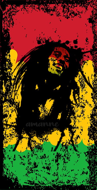 Iconic Rasta Green Red Gold Jamaica Never Hung Star Bob Marley Colors Poster 